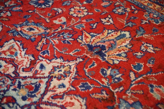 Large Persian Kashan Wool Rug