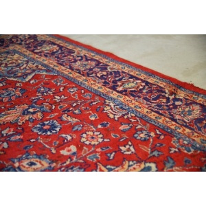 Large Persian Kashan Wool Rug