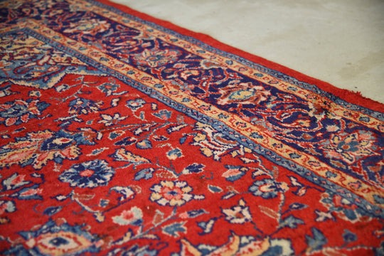 Large Persian Kashan Wool Rug