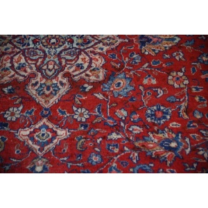 Large Persian Kashan Wool Rug