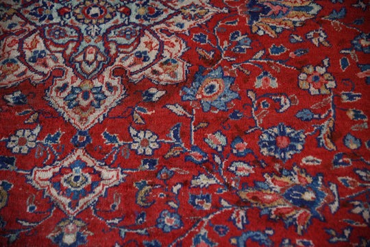 Large Persian Kashan Wool Rug