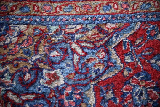 Large Persian Kashan Wool Rug