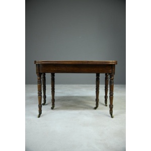 Antique Georgian Concertina Mahogany Dining Table