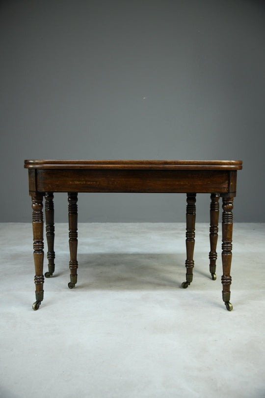 Antique Georgian Concertina Mahogany Dining Table