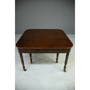 Antique Georgian Concertina Mahogany Dining Table
