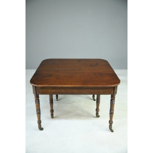 Antique Georgian Concertina Mahogany Dining Table