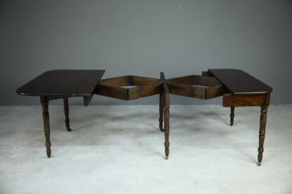 Antique Georgian Concertina Mahogany Dining Table - Image 5