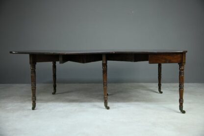 Antique Georgian Concertina Mahogany Dining Table - Image 4