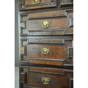 Antique Queen Anne Style Chest on Stand