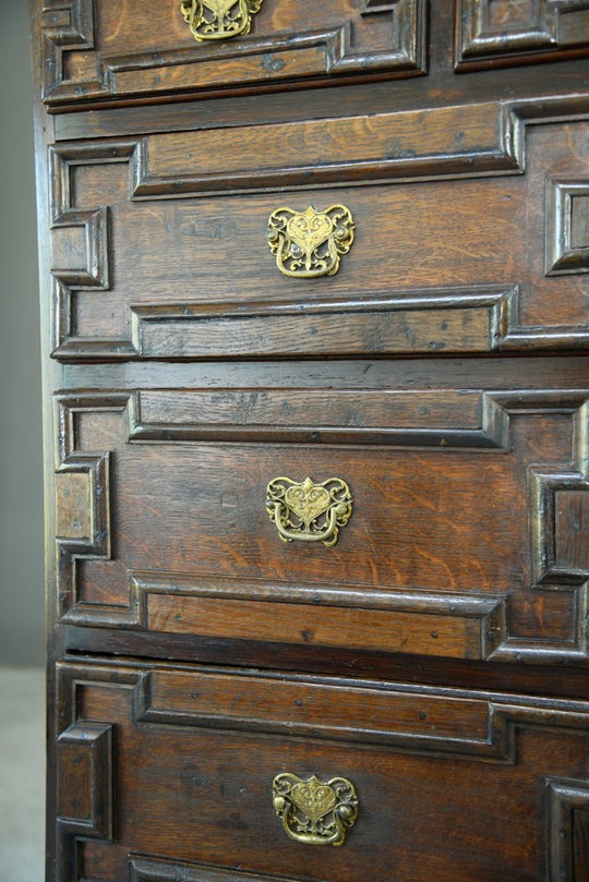 Antique Queen Anne Style Chest on Stand