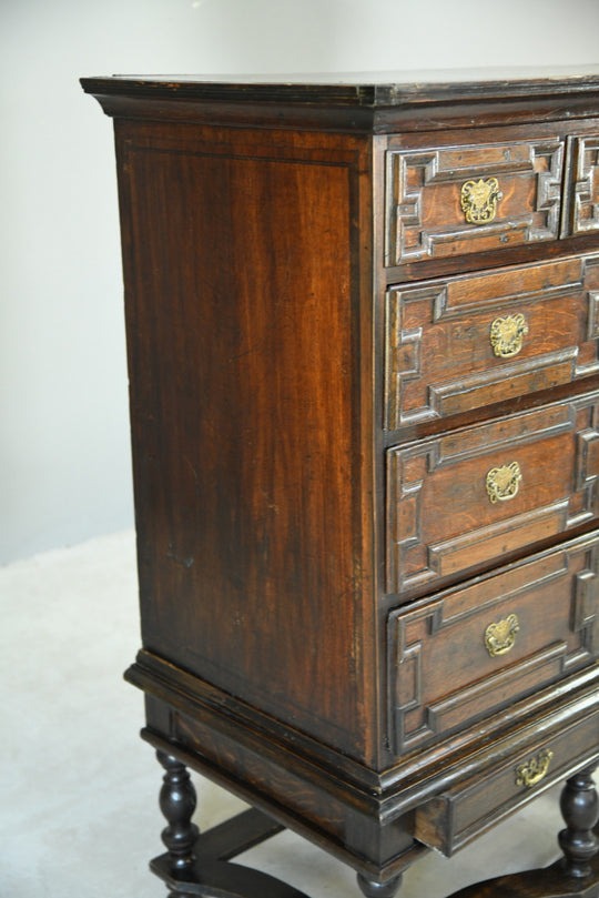 Antique Queen Anne Style Chest on Stand