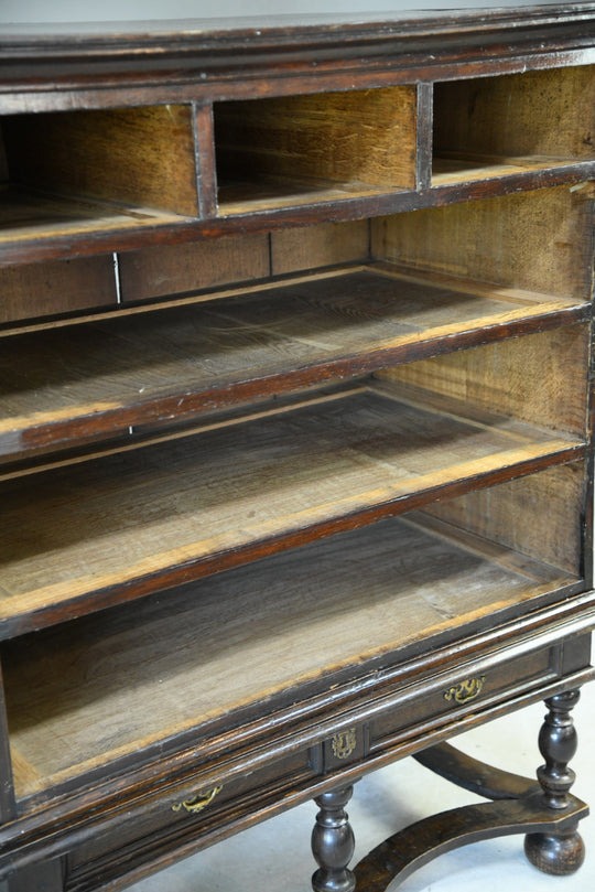 Antique Queen Anne Style Chest on Stand