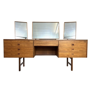 Alfred Cox, Vintage Walnut Dressing Table