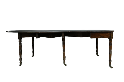 Antique Georgian Concertina Mahogany Dining Table