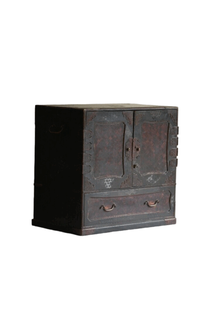 Antique Japanese Table Top Cabinet Storage Drawers