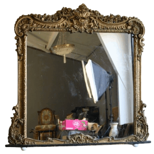 Antique Rococo Style Mirror