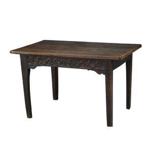 Antique Rustic Country Vernacular 18th Century Georgian Oak Side Table