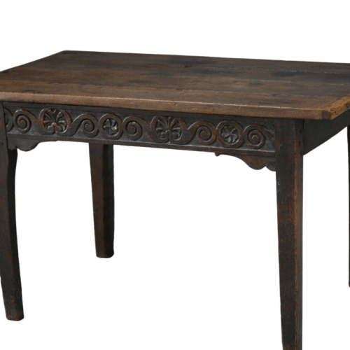 Antique Rustic Country Vernacular 18th Century Georgian Oak Side Table