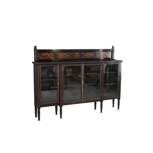 Antique Victorian Aesthetic Movement Glazed Side Cabinet
