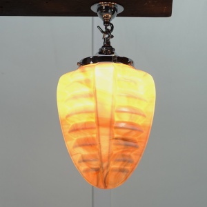 Art Deco Opaline Glass pendant Light 1930’s
