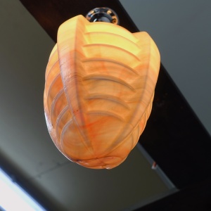 Art Deco Opaline Glass pendant Light 1930’s