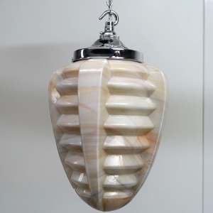 Art Deco Opaline Glass pendant Light 1930’s