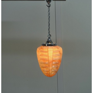 Art Deco Opaline Glass pendant Light 1930’s