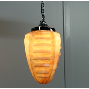 Art Deco Opaline Glass pendant Light 1930’s