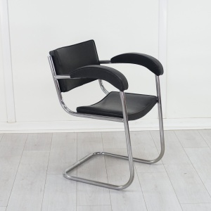Art Deco set of 6 BBC Studio Armchairs by Serge Chermayeff 1930's