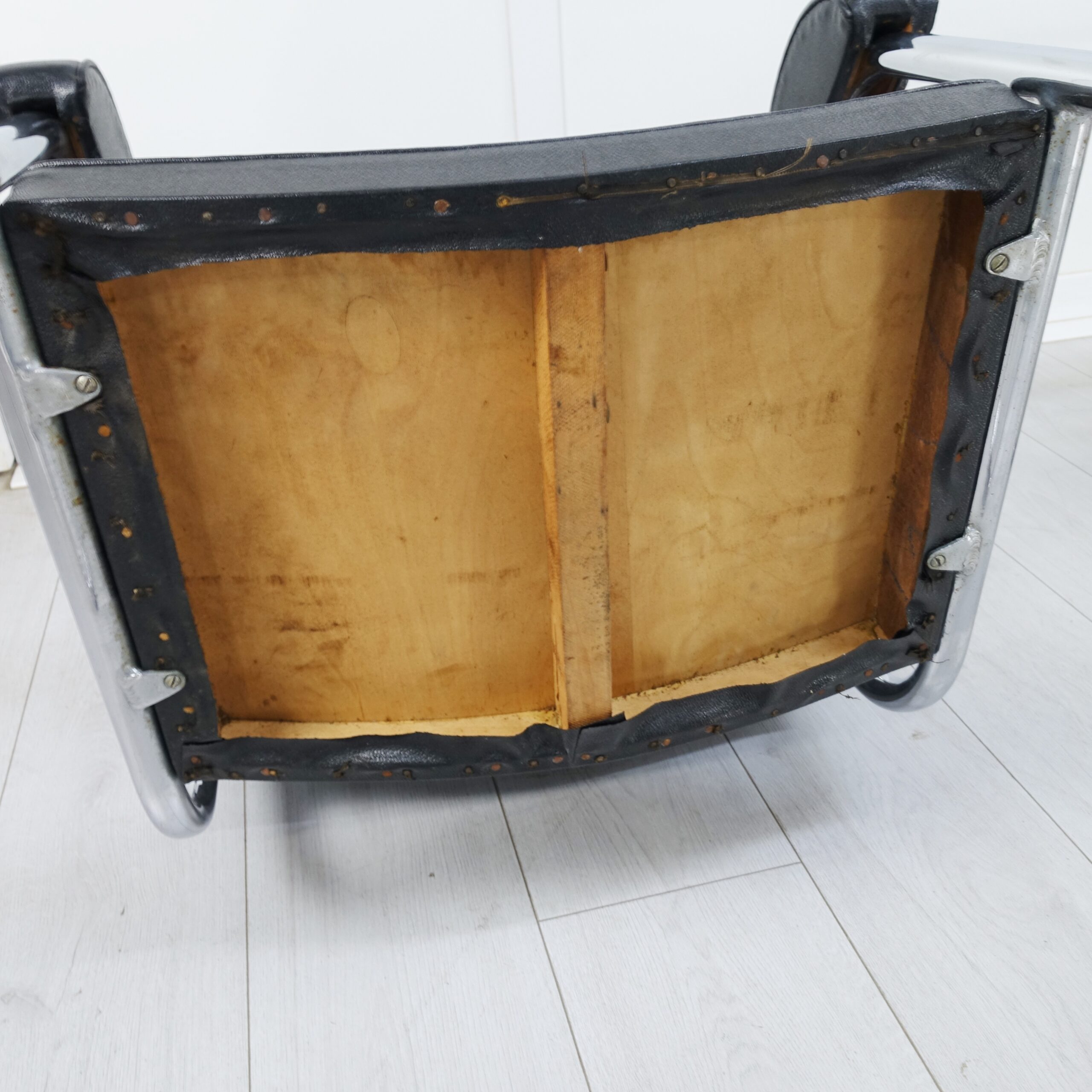 Art Deco set of 6 BBC Studio Armchairs by Serge Chermayeff 1930's