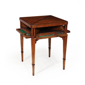 Excellent Arts & Crafts English Oak Envelope Card Table