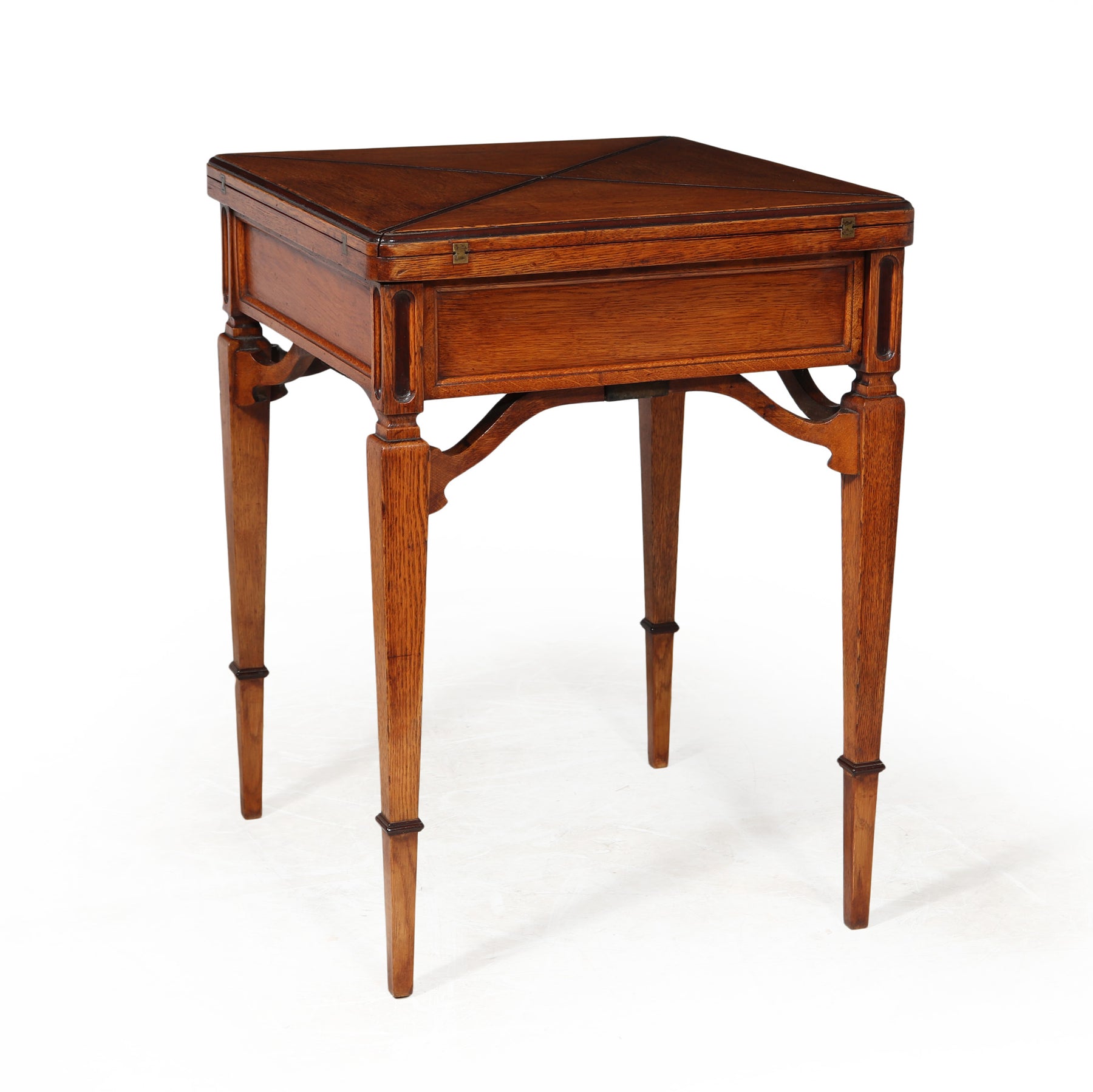 Excellent Arts & Crafts English Oak Envelope Card Table