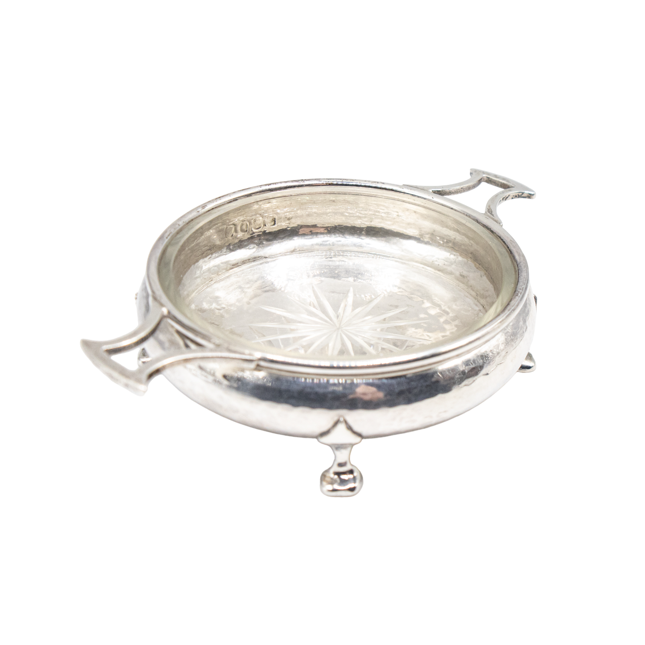 Arts & Crafts Silver Butter Dish