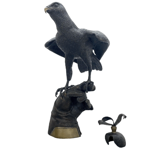Bronze Falcon, Perched Upon a Falconers Glove - In The Manner of Gallo