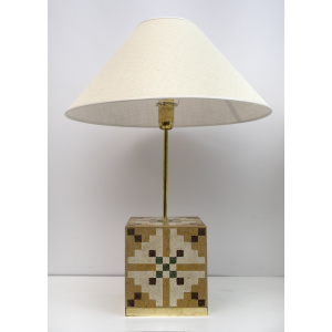Pair of Liberty Era Italian Cementite Table Lamps