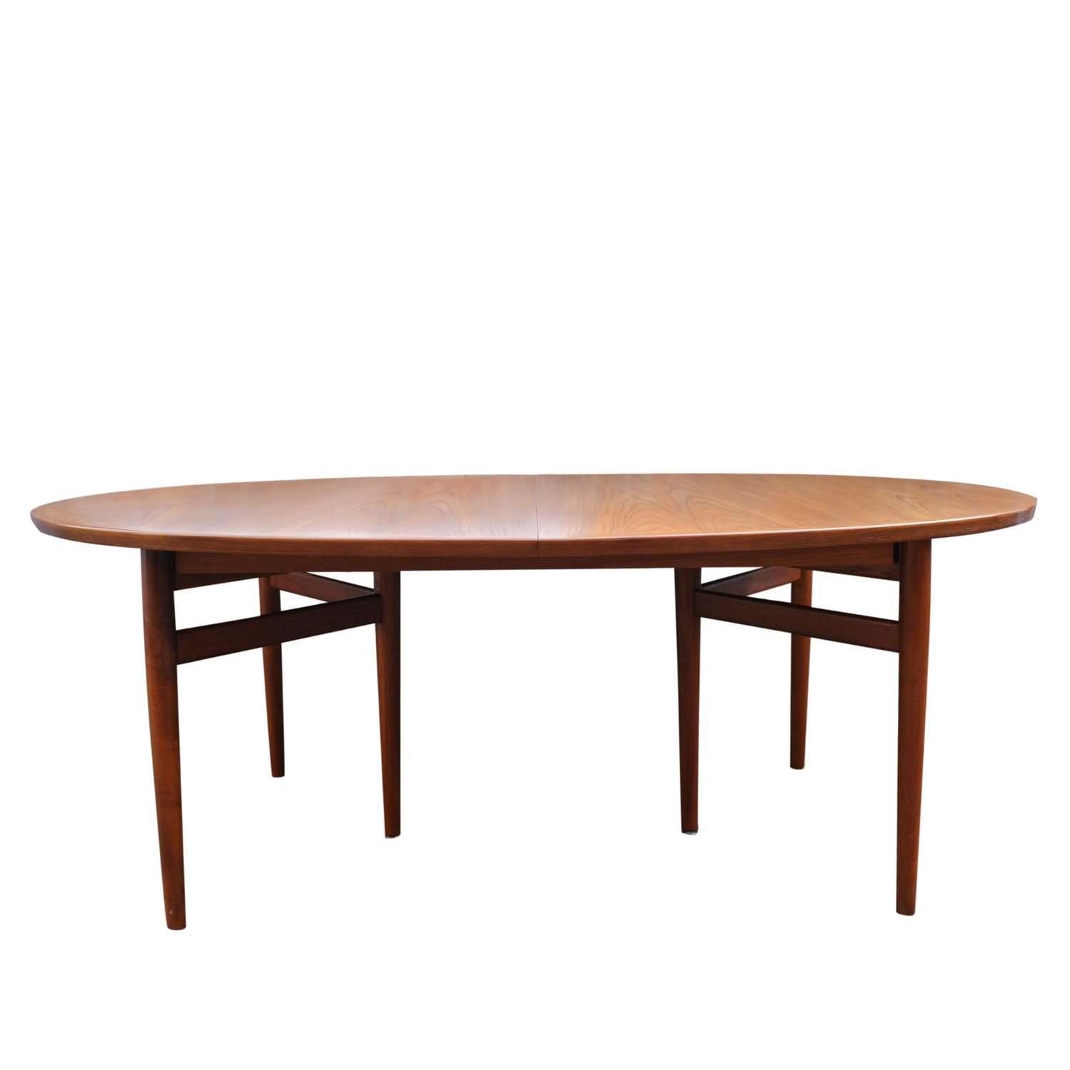 Danish Model 212 Extending Oval Dining Table in Teak by Arne Vodder for Sibast Møbler, 1960s