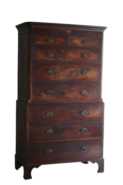 Georgian Mahogany Chest on Chest