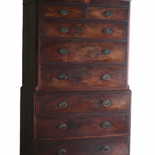 Georgian Mahogany Chest on Chest