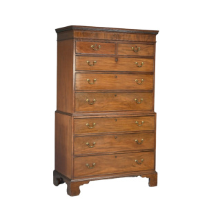 Georgian Mahogany Chest on Chest Tallboy
