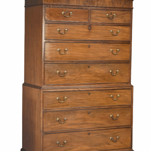 Georgian Mahogany Chest on Chest Tallboy