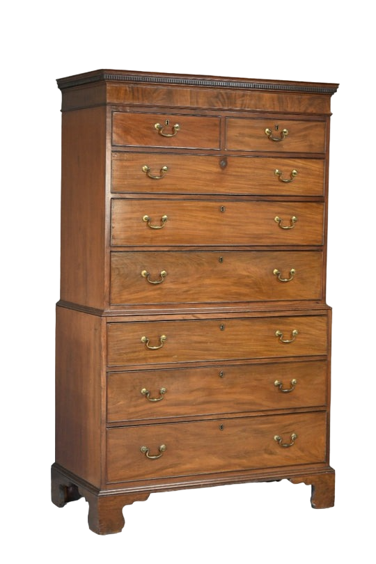 Georgian Mahogany Chest on Chest Tallboy