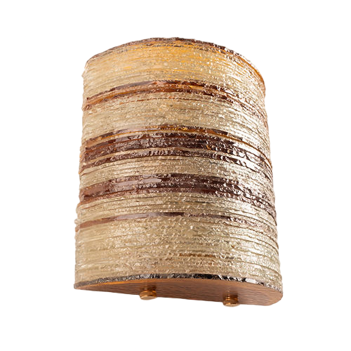 Glass Wall Light by Albano Poli for Poliarte - Small Version