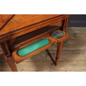 Excellent Arts & Crafts English Oak Envelope Card Table