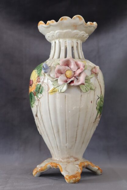 Hand-Painted Ceramic Vase by Bassano, 1990s - Image 5