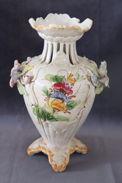 Hand-Painted Ceramic Vase by Bassano, 1990s - Image 6