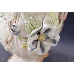 Hand-Painted Ceramic Vase by Bassano, 1990s