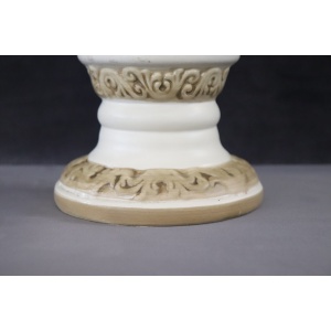 Hand-Painted Porcelain Biscuit Vase by Capodimonte, 1990s