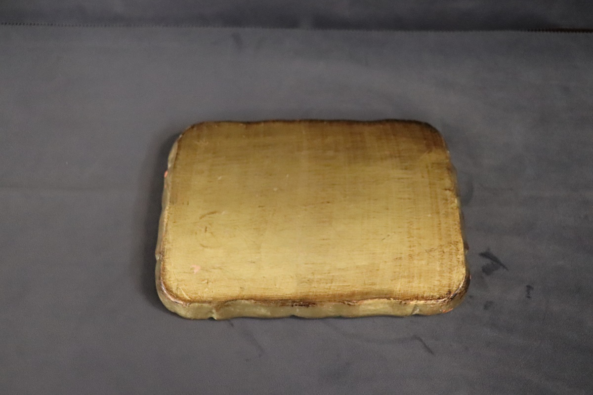 Hand-Painted Wood Tray, 1980s