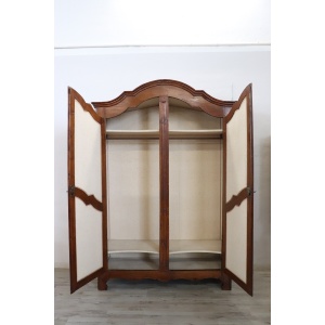 Antique Poplar Wardrobe, Early 18th Century