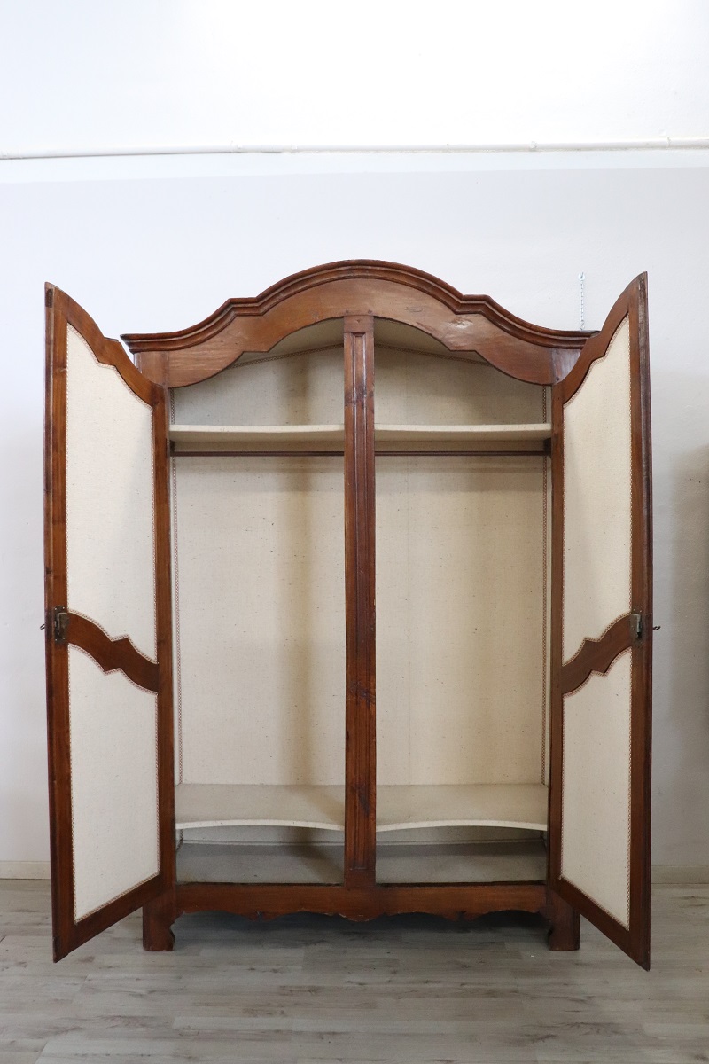 Antique Poplar Wardrobe, Early 18th Century